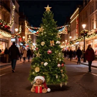 Kunstkerstboom met dimbare ledverlichting 210 cm