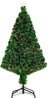 Kunstkerstboom met glasvezelverlichting – 120 cm – groen