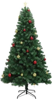 Kunstkerstboom met gouden boomster