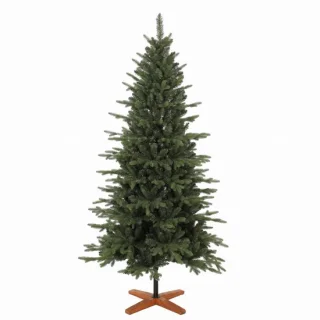 Kunstkerstboom met houten standaard, 180 cm, groen