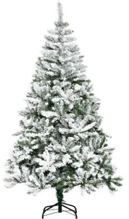 Kunstkerstboom met kunstsneeuw 180 cm