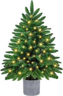 Kunstkerstboom met led-lampjes