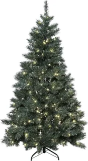 Kunstkerstboom met LED-verlichting 180 cm groen