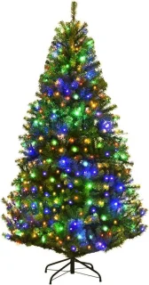 Kunstkerstboom met ledverlichting 120-210 cm groen