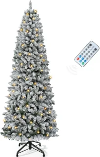 Kunstkerstboom met ledverlichting - 183 cm