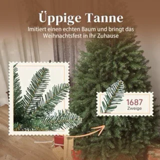 Kunstkerstboom met metalen standaard – 180 cm