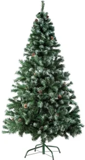 Kunstkerstboom met metalen standaard 180 cm
