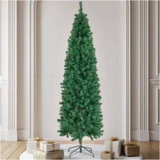 Kunstkerstboom met metalen standaard