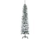 Kunstkerstboom met sneeuw, 180 cm, groen/wit