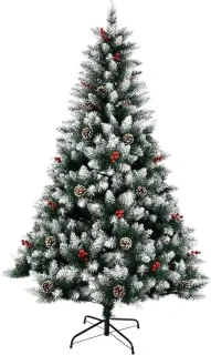 Kunstkerstboom met sneeuw, 1,80 meter