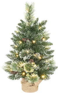 Kunstkerstboom met sneeuweffect, 60 cm