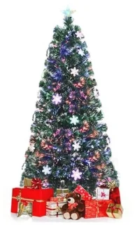 Kunstkerstboom met sneeuwvlokken - 180 cm