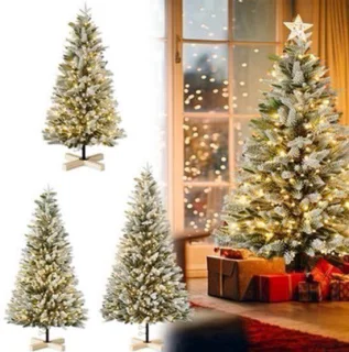 Kunstkerstboom met verlichting