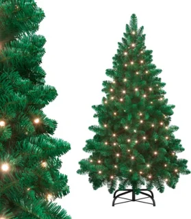 Kunstkerstboom met verlichting, 120 cm