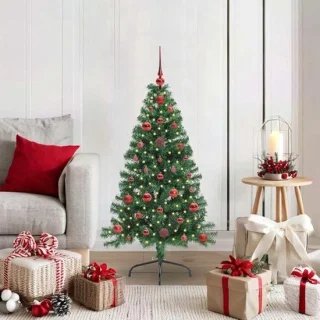 Kunstkerstboom met verlichting, 120 cm, groen