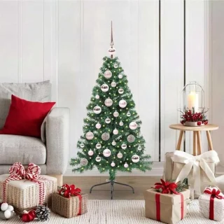 Kunstkerstboom met verlichting - 120 cm groen