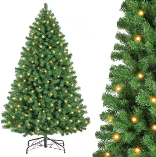Kunstkerstboom met verlichting 120 cm