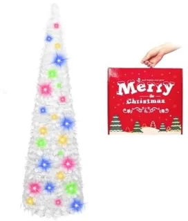 Kunstkerstboom met verlichting - 150 cm pop-up kerstboom