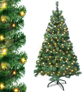 Kunstkerstboom met verlichting 180 cm groen