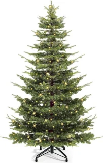 Kunstkerstboom met verlichting 2 meter groen