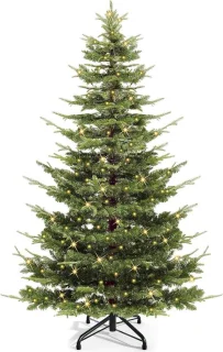 Kunstkerstboom met verlichting - 2 meter - groen