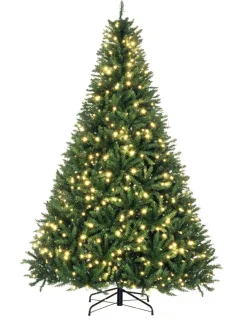 Kunstkerstboom met verlichting 210 cm – groen