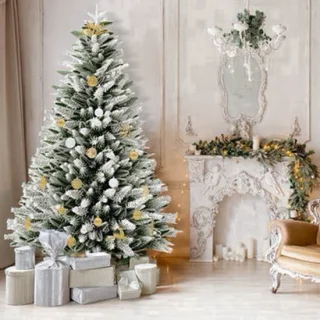 Kunstkerstboom met verlichting – 225 cm hoog