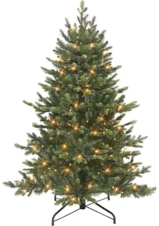 Kunstkerstboom met verlichting 228 cm