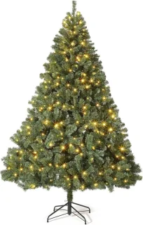 Kunstkerstboom met verlichting 270 cm (9 ft) XXL groen klassiek model