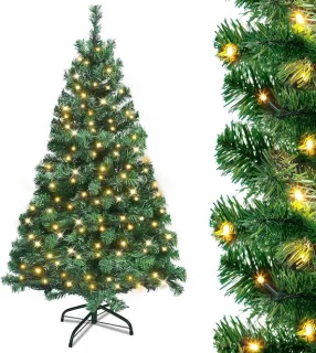 Kunstkerstboom met verlichting