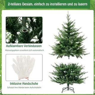 Kunstkerstboom met verlichting
