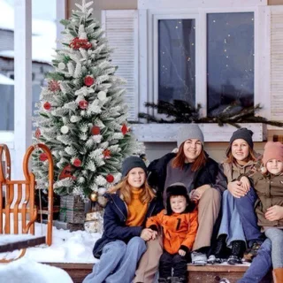 Kunstkerstboom met verlichting