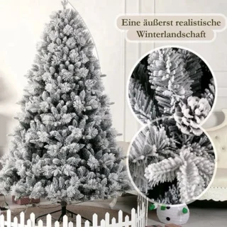 Kunstkerstboom met warm witte ledverlichting, 180 cm