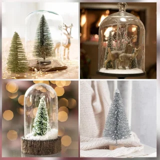 kunstkerstboom mini dennenboom 18 stuks