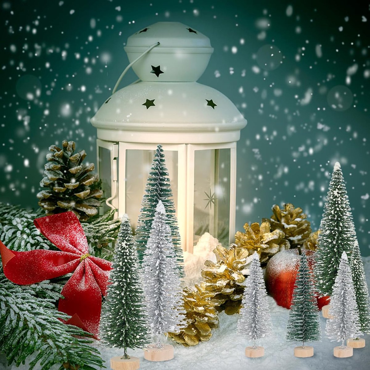 kunstkerstboom mini dennenboom 18 stuks