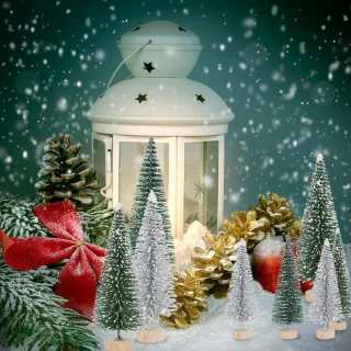 kunstkerstboom mini dennenboom 18 stuks