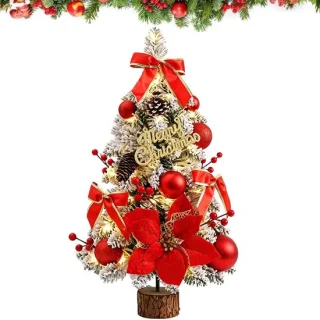 Kunstkerstboom – mini kerstboom – rood
