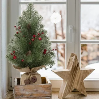 Kunstkerstboom Mini Tafelboom 44 cm - Set van 1
