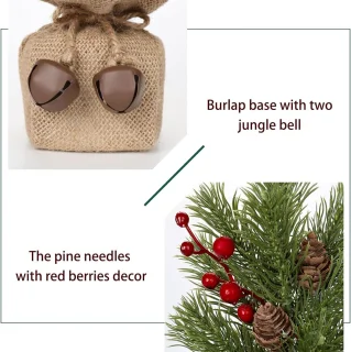 Kunstkerstboom Mini Tafelboom 44 cm - Set van 1