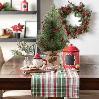 Kunstkerstboom Mini Tafelboom 44 cm - Set van 1