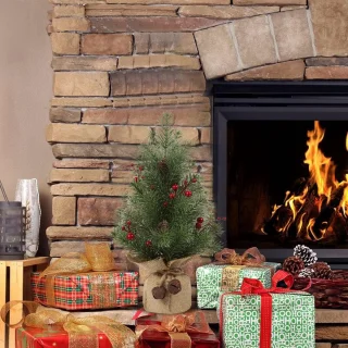 Kunstkerstboom Mini Tafelboom 44 cm - Set van 1