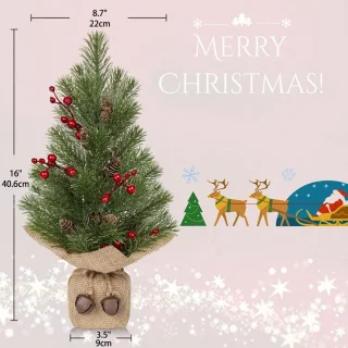 Kunstkerstboom Mini Tafelboom 44 cm - Set van 1