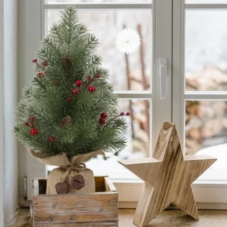 Kunstkerstboom Mini Tafelboom 44 cm - Set van 1