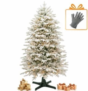 Kunstkerstboom mini witte sneeuw - 180 cm