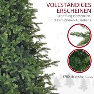 Kunstkerstboom nep-spar 183 cm met metalen voet