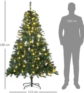Kunstkerstboom - nepboom - spargroen - 180 cm groen