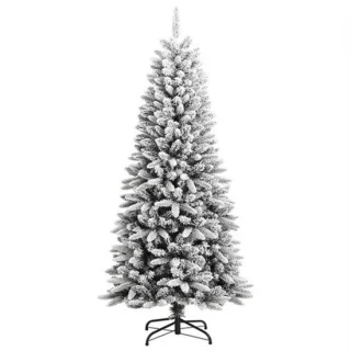 Kunstkerstboom – Nepsneeuw Boom – Kerstversiering – Dennenboom – Flocked Christmas Tree – 150 cm Hoog – PVC & PE Materialen