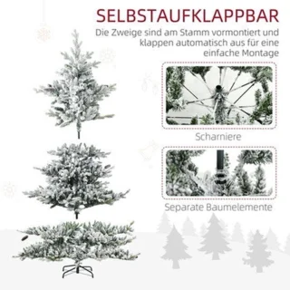 Kunstkerstboom – nepspar – decoratieve kerstboom – winterboom – sneeuwdecoratie