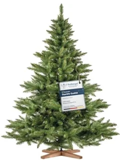 Kunstkerstboom Nordmann 180 cm met essenhouten standaard