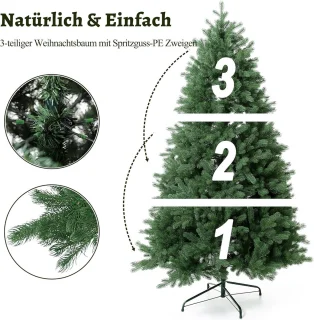 Kunstkerstboom Nordmann 210 cm